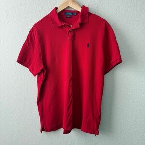 Ralph Lauren Men's Vibrant Red Polo Shirt Size‎ XL